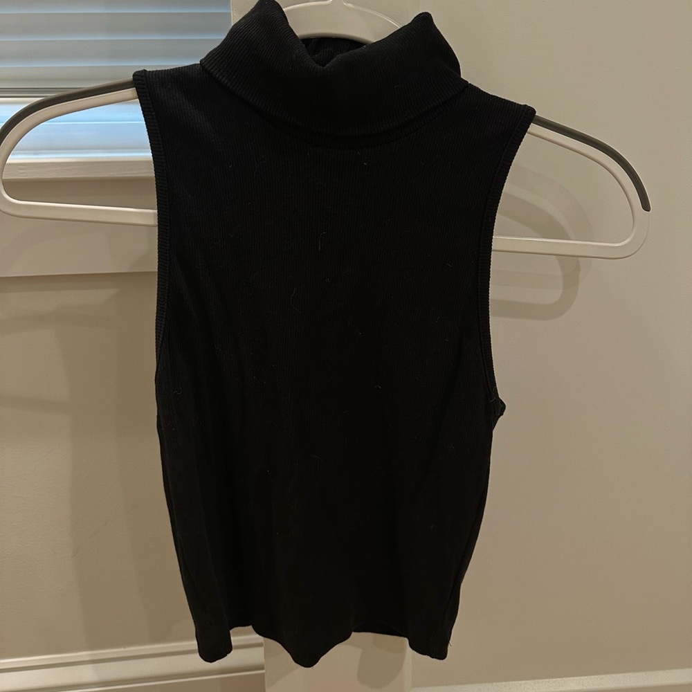 Zara crop turtleneck tank